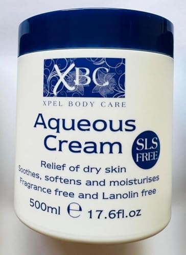 Aqueous Cream Emollient 500ml Large Tub Relief for Dry Skin by Xpel Body Care