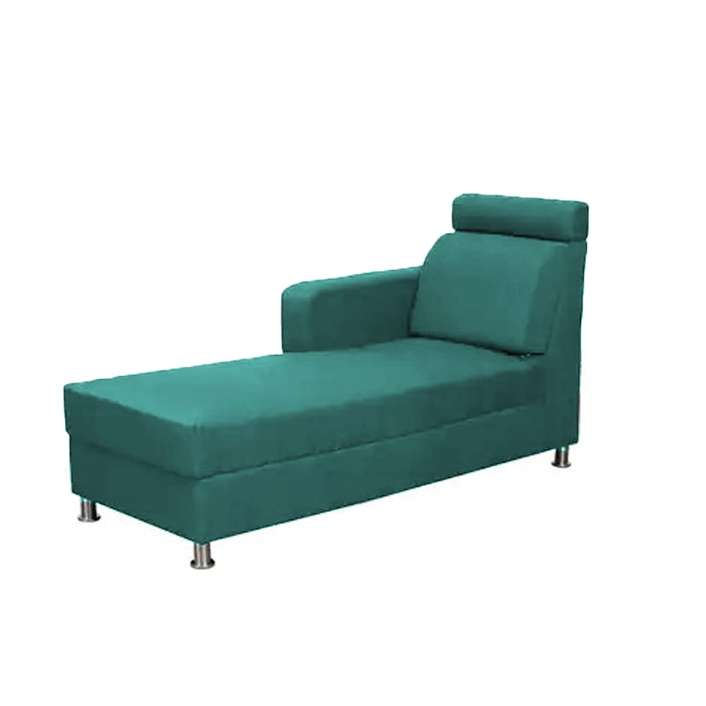 BRAXTON Ammya LHS 4 Seater L Shape Sofa Set for Living Room (Turquise Fabric) 2