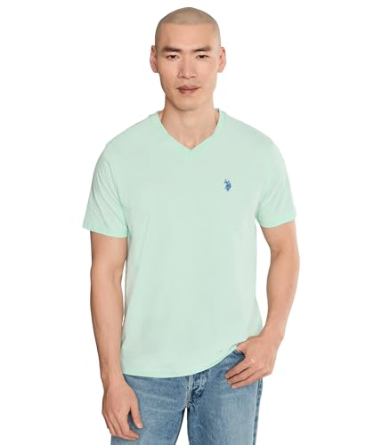 Image of U.S. Polo Assn. Men's Solid V‑Neck T-Shirt