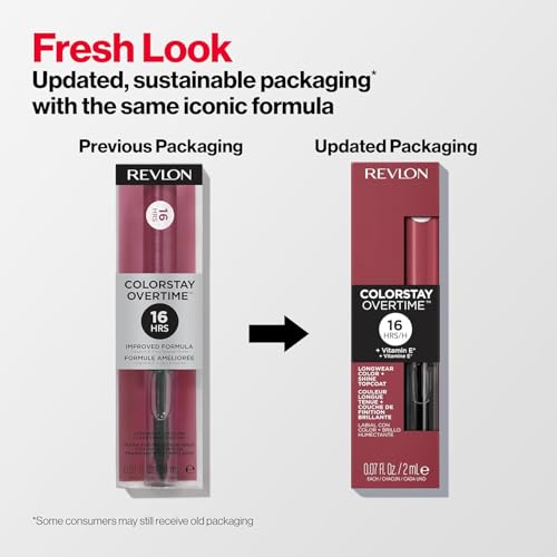 Image of REVLON Colorstay Overtime Lipcolor, Long-wearing, Shiny Lip color, Kiss proof & Smudge Proof. 99% Moisturizing ingredients, Always Sienna - (380)