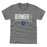 500 LEVEL Joan Beringer Minnesota Timberwolves Elite Youth Shirt (Tri Gray, 10-12Y Large)