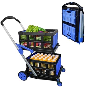 Foldable Plastic Trolleys for Shopping: Which One Stands Out? 3 folding plastic trolley for shopping