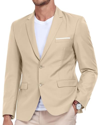 Men's Casual Suit Blazer Tux Separates Jacket Slim Fit 2 Button Lightweight Men Suits Sport Coats for Wedding Prom Party3