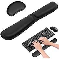 Zyiphor 2 Piezas Reposamuñecas Teclado y Ratón Reposa Muñecas