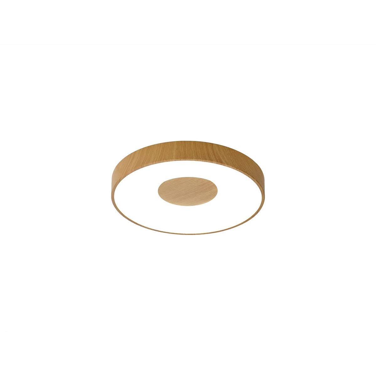 Plafón LED 56W COIN Dimable Mantra Madera Ø38 x 6.8cm altura con mando a distancia