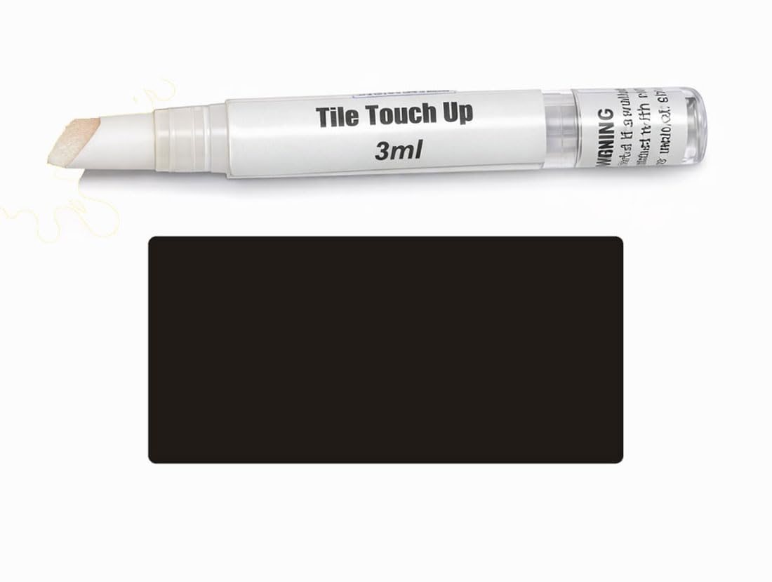V-Fix Tile Touch Up Paint Pen – Scratch & Chip Repair for Ceramic & Porcelain Tiles, Water-Based - 3ml (Dark Grey)