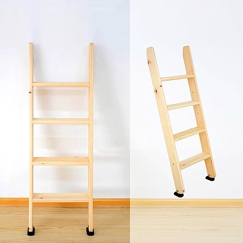 Escalera de madera multifunción para subir y bajar de lofts y remolques 2