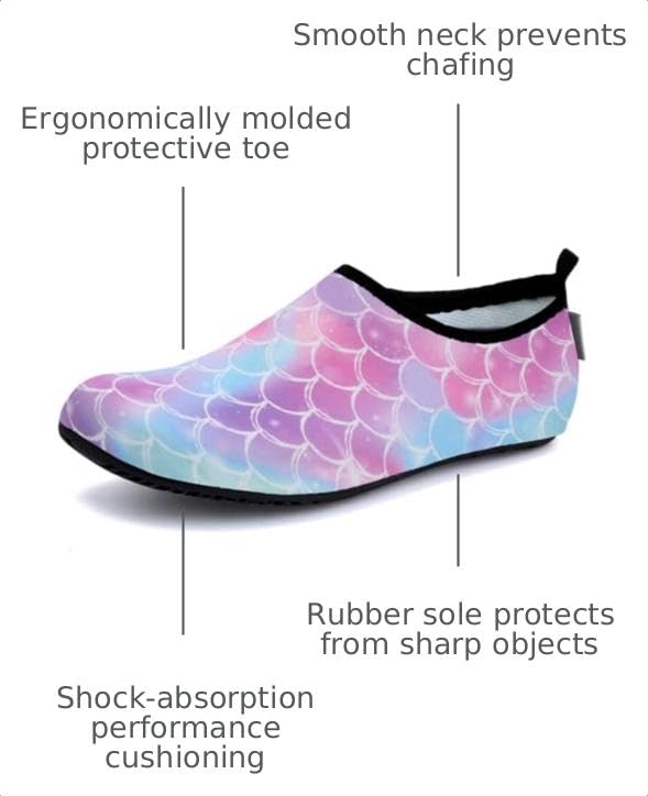 Image of WateLves Womens and Mens Kids Water Shoes Barefoot Quick-Dry Aqua Socks for Beach Swim Surf Yoga Exercise