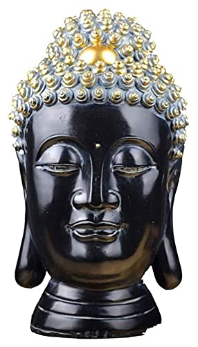 WQQLQX Statue Buddha Kopf Dekoration Große Buddha Kopf Statue Skulptur...