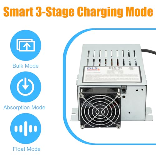 Power Converter with Built-in 3 Stage Smart Battery Charger Replacement for DLS DLS-45 45 Amp 12V RV Battery Charger2