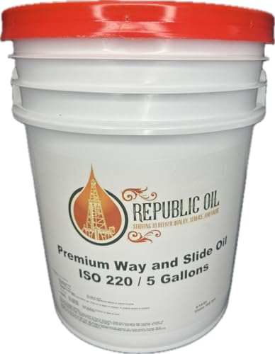 Generic Republic Oil Way and Slide Oil 220 5 gallons | Vactra 4 Replacement | Vistac 220 Replacement | Tonna 220 Replacement | Meets NSF H2