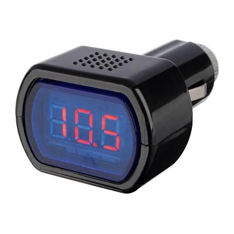 12-24 V LED Cigarette Lighter Car Battery Tester Voltage Display Voltmeter Cover