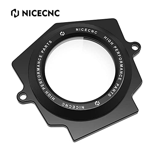 NICECNC Black Clear Cam Shaft Cover Compatibel met Yamaha Raptor YFM 700 700R 2006-2020 2021 2022 Replacement for 1S3-11185-00-00, 1S3-11185-10-00 - Image 6