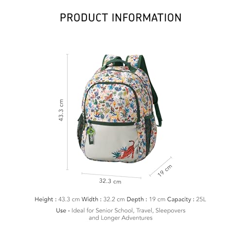 Image of ZOOKEEPER School Bag for Boys & Girls 8-10 Years Lightweight, Water Resistant Kids Backpack for School & Travel Spacious, Durable, Premium YKK Zippers Comfortable Design (Large, 25L)