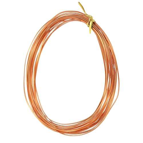 Image of uxcell 1 Rolls 24 Gauge Flat Aluminum Wire, 16.40 ft Soft Craft Wire for Flower Bonsai Crafts Carving DIY Bezel Sculpting Gem Metal Wrap, Light Brown
