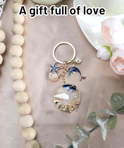 Image of 6 PCS Aesthetic Keychain, Cute Butterfly Bag Charms for Girls, Alloy Metal Key Chain Set with Six Pieces