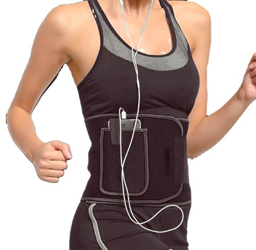 FY Sports Sweat Belt, Stomach Belt for Men and Women Non-Tearable, Sauna Belt Waist Trainer, Sweat Belt for Men and Women