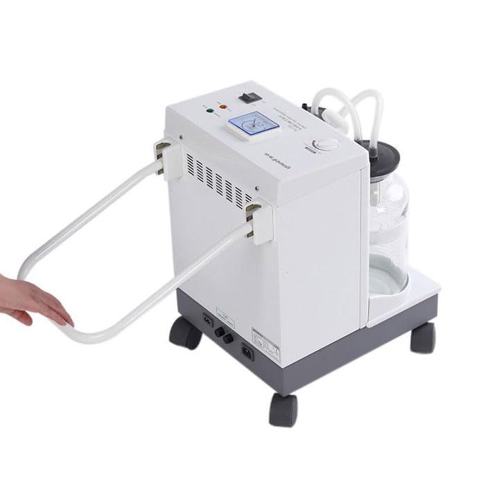 Image of OTICA Yuwell 7A-23D Electric Suction Apparatus | 20 LPM Capacity | Maintenance-Free Suction Pump | Includes 2 Glass Jars