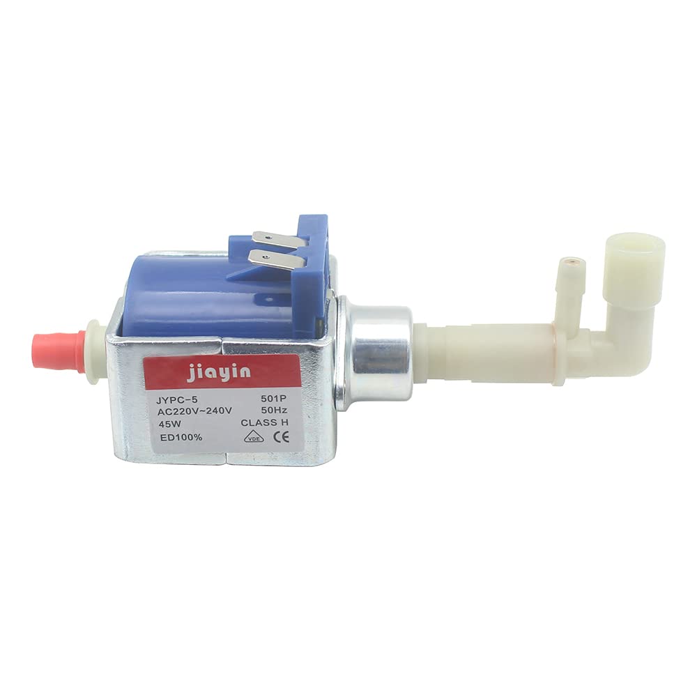 JIAYIN JYPC-501P AC 220 V à 240 V 45 W Pompe à eau électromagnétique avec soupape de décharge de pression pour machine à café, fers électriques, balai à vapeur