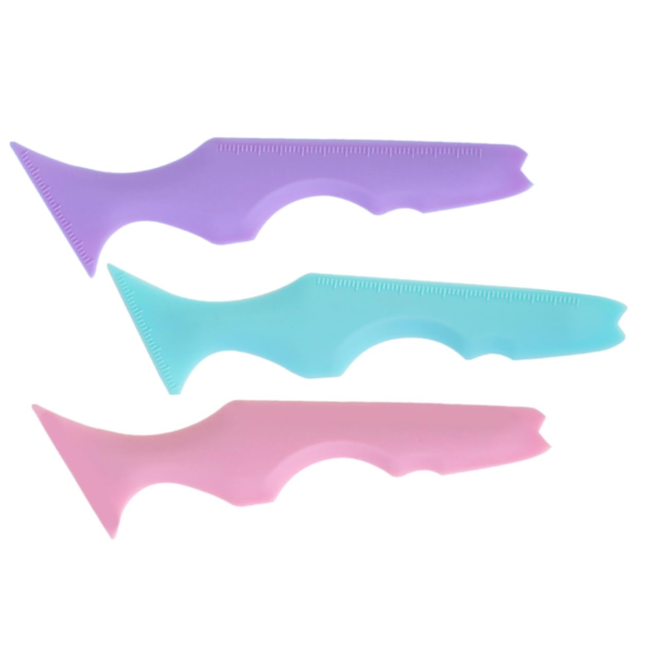 Healeved 9pezzi Stencil Silicone Per Eyeliner Strumento Riutilizzabile Per Applicazione Precisa Makeup Per Sopracciglia Principianti e Professionisti