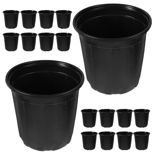 FUTUREORYY Macetas de Vivero Negras de Plástico