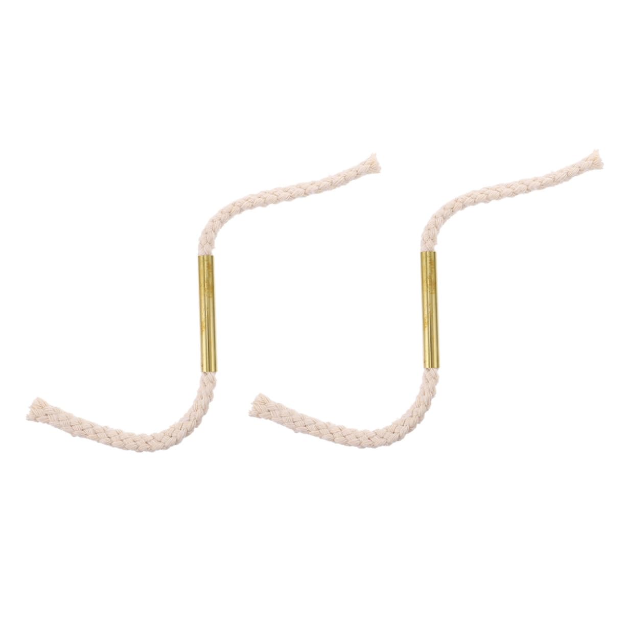 HONMEET 2pcs Survival Wick Cord Outdoor Camping Ropes for Fire Ignition Aluminum Alloy Tube Windproof Long Burning Time