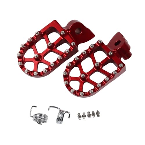 Repose-pieds de moto CNC rouge pour Husqvarna TC65 TC85 TC250