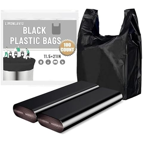 LimonLaviu 100-Pack Plastic Bags Cover