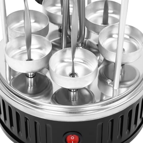 Dönergrill Gyros Grill Kebab Grill Dönergrill Für Zuhause Vertikaler Elektrogrill Elektrisches Grillen 1000W 6 Gabel Elektrischer Drehofen,Geeignet Für Familien, Grills, Restaurants – Bild 7