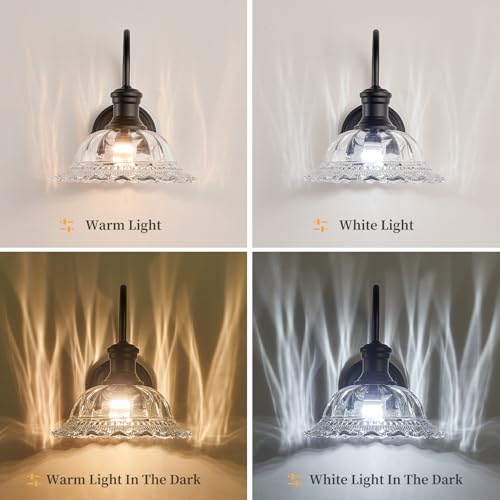 Image of HDDFL Wall Scones Matte Black Wall Lighting Fixture Modern Indoor Lamp for Bedroom Living Room Door Header