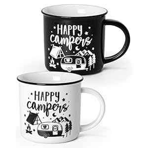 Nefelibata Camping Coffee Mug Christmas Gifts Camping Tea Cups Travel Drinking mugs for Couples, Ceramic Mug His and Hers Anniversary Present Gifts Set of 2 Nefelibata Camping Coffee Mug Christmas Gifts Camping Tea Cups Travel Drinking mugs for Couples Ceramic Mug His and Hers Anniversary Present Gifts Set of 2