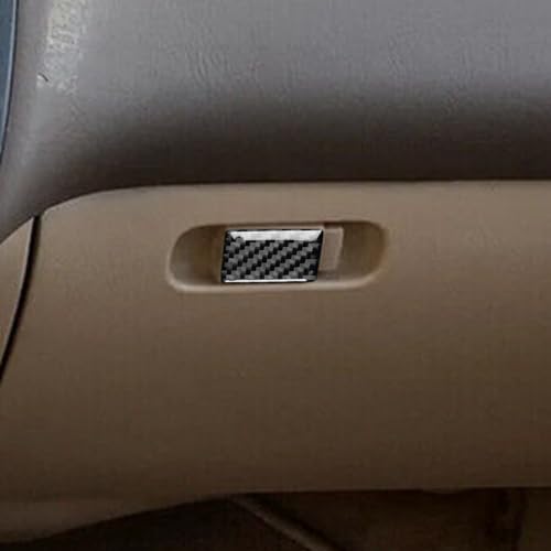 Real Premium Carbon Fiber Compatible with Honda Civic 2003 2004 2005 Accessories Car Passenger Handle Cover Sticker Decal Interior Trim