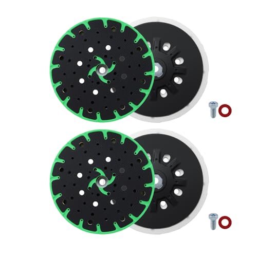 2 Pack Upgraded 202458 6 Back-up Soft Sanding Pad 17/48-Hole Sanding Pad Discs Replacement Fit ETS 150/3 EQ ETS 150/5 EQ ETS EC 150/3 EQ ETS EC 150/5 EQ Grinder Accessories Finish Sander