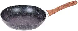 Frigideira Antiaderente com Cabo de Baquelite, Alumínio, Preta com Revestimento Granito, 26cm, Fundo de Indução, Multifuncional