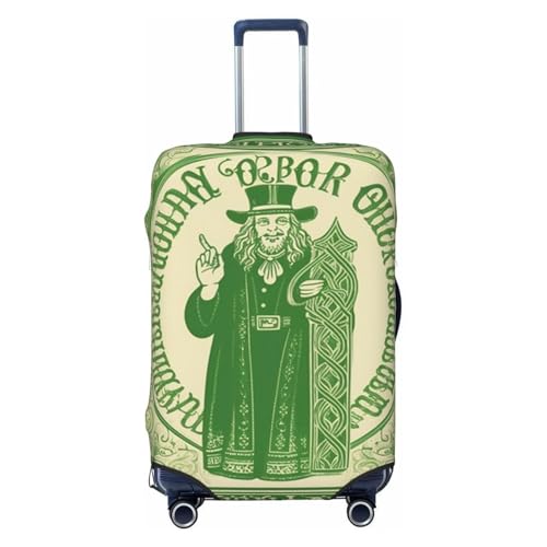 Travel Luggage Cover Anti-Scratch Suitcase Cover Protector Elastic Thicken Luggage Protector Washable Baggage Covers Irish Blessing St Patrick's Day Suitcase Sleeve Fit 18-32 Inch Luggage Medium