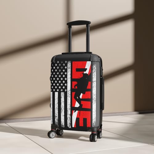 Patriotic Travel Suitcase - American Flag Design, Luggage for Adventurers, Vacation Bag for Travelers, Elegant Carry-On4