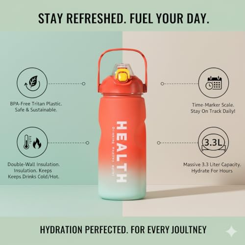 Image of 1 Liter Capacity Cartoon Teddy Bear Water Bottle Sipper Water Bottle Portable Mouth With Straw, Sticker, Strap Smile Teddy Bottle - Color (White)