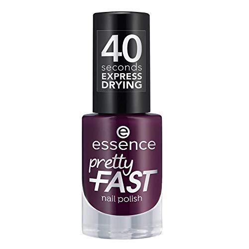 essence pretty FAST nail polish, Nailpolish, Nagellack, Nr. 05 Purple Express, violett, schnelltrocknend, farbintensiv…
