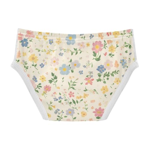 Beautiful Vintage Pattern Bouquets Little Boys Comfort Kids Underwear Breathable Undies2