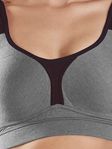 Image of SONARI Supremo Womens Sports Bra | Moulded, Wire Free, Comfortable Cotton Bra | Full Coverage,Breathable Fabric | Adjustable Straps Hook & Eye Closure for Active and Everyday useage
