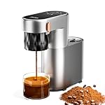 pura coffee Portable Electric Coffee Machine, 20 Bar Travel Espresso Maker with Ground Coffee, Rechargeable, Instant Heating, 6.1oz Water Tank, for Car, RV, Camping, Hiking, Office, Home