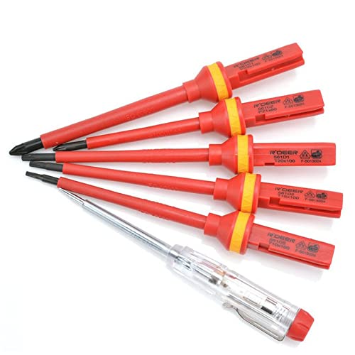 Juego de destornilladores aislados VDE, juego de destornilladores aislados para electricista, kit de herramientas de reparación de electricista
