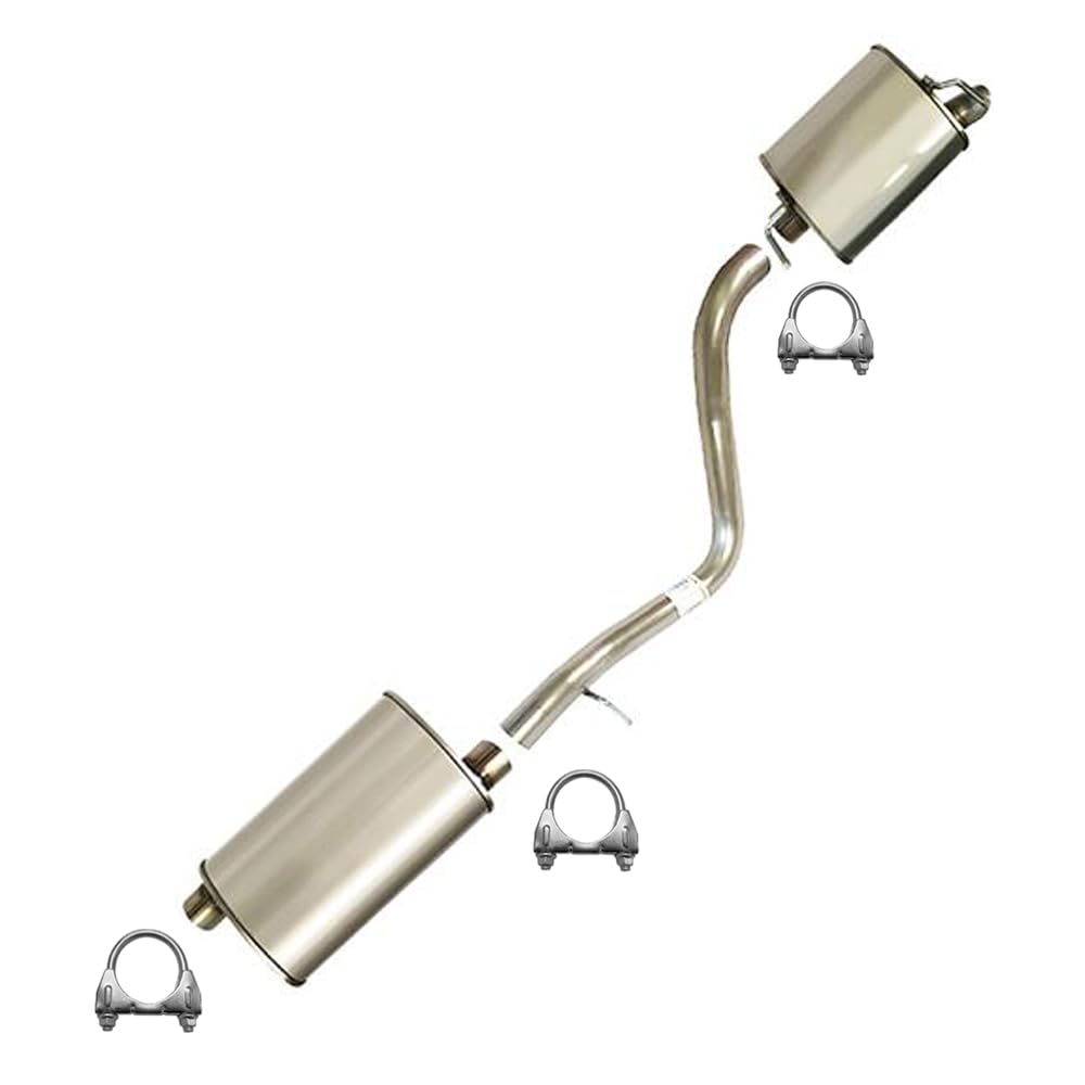 Northeastern Exhaust | Stainless Steel Intermediate Pipe Exhaust Muffler System Kit compatible with Dodge Charger 2006-2010 2.7L | Free Clamps Included