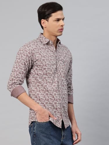 Image of Majestic Man Men's Stylish Floral Print Slim Fit Casual Shirt - Pure Cotton| Full Sleeve | Trendy & Comfortable