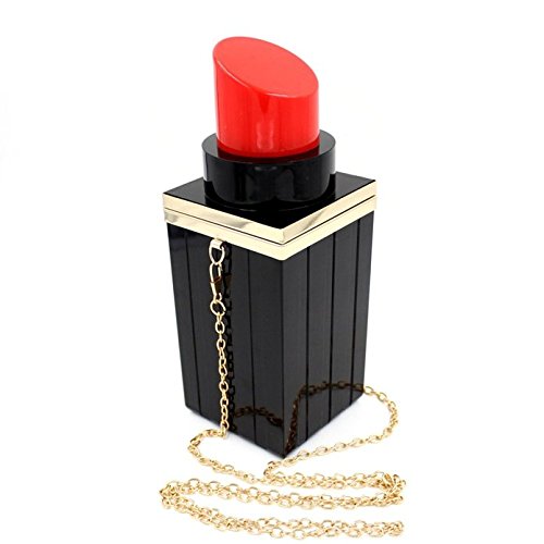 Donna Moda Forma di Rossetto Acrilico Borsa di