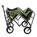 Mac Sports Folding Steel Frame Garden Utility Wagon Cart, Green (for Parts)