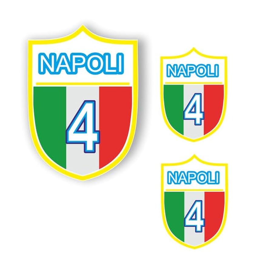 Sticker Anema E Core Napoli 4th Scudetto Campioni D'Italia