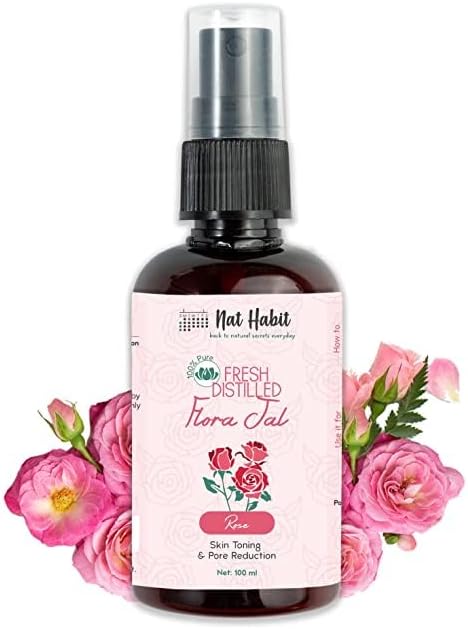 Miniatura 1 de Back to Natural Secrets Everyday 100% Pure Gulab Jal  Rose WaterToner, Face-Mist, Astringent, Body-SprayOil-Control, Acne-Control, Hydration