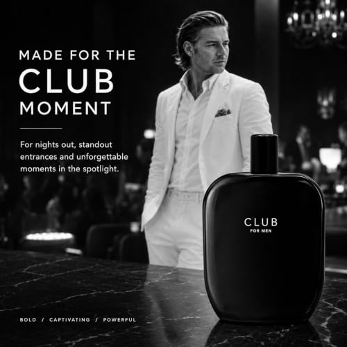 Image of Fragrance One CLUB for Men 3.4 Fl Oz | Extrait de Parfum by Jeremy Fragrance, fresh woody scent with benzoin gum & jasmine sambac, for nightlife, clubs & parties