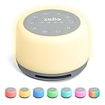 Award Winning Zello Original White Noise Machine Baby White Noise Sound Machine for Adults Kids Baby 30 Soothing Sounds 7 Colour Night Light Memory Function Rechargeable Baby Sleep Aid